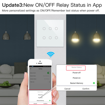 Glomarket Smart Wifi Бразилия 118*124 переключатель Работа с Google Alexa Assistant Tuya Smart Light Switch для дома