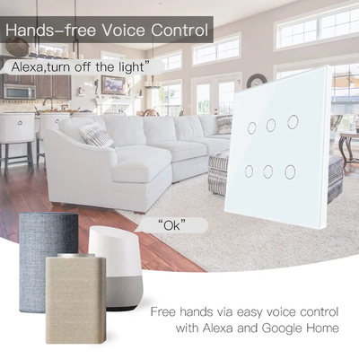 Glomarket Smart Wifi Бразилия 118*124 переключатель Работа с Google Alexa Assistant Tuya Smart Light Switch для дома
