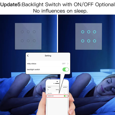 Glomarket Smart Wifi Бразилия 118*124 переключатель Работа с Google Alexa Assistant Tuya Smart Light Switch для дома