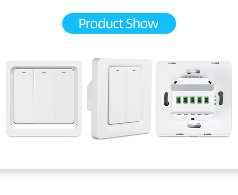 Glomarket Tuya WiFi Zigbee Smart Light Switch Push Button Wall Switch 1/2/3 Gang Работа с Alexa Google Home