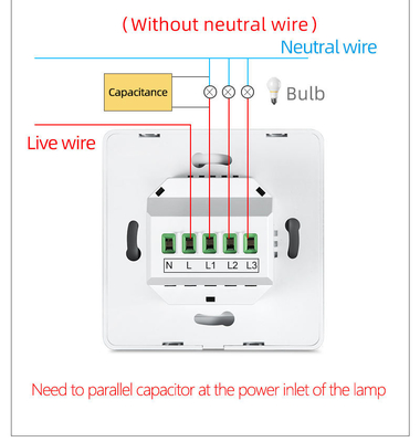 Glomarket Tuya WiFi Zigbee Smart Light Switch Push Button Wall Switch 1/2/3 Gang Работа с Alexa Google Home