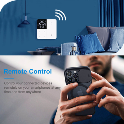 Glomarket Tuya Wifi Smart Wall Light Switch 1/2/3 Gang Support Voice/app/touch Control с дисплеем температуры