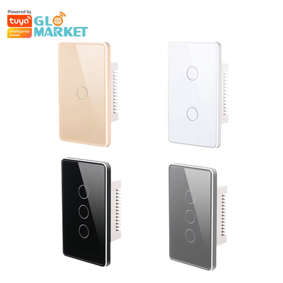 Glomarket Tuya Smart Switch Wifi US Электрический настенный переключатель Google Home Alexa Light Lamp Touch Switch Управление приложением