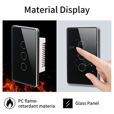 Glomarket Tuya Smart Switch Wifi US Электрический настенный переключатель Google Home Alexa Light Lamp Touch Switch Управление приложением
