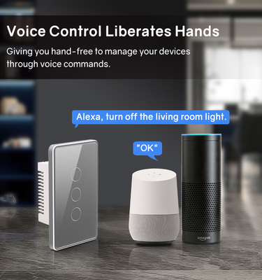 Glomarket Tuya Smart Switch Wifi US Электрический настенный переключатель Google Home Alexa Light Lamp Touch Switch Управление приложением