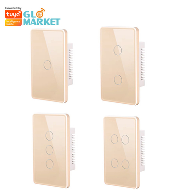 Glomarket Tuya Smart Switch Wifi US Электрический настенный переключатель Google Home Alexa Light Lamp Touch Switch Управление приложением