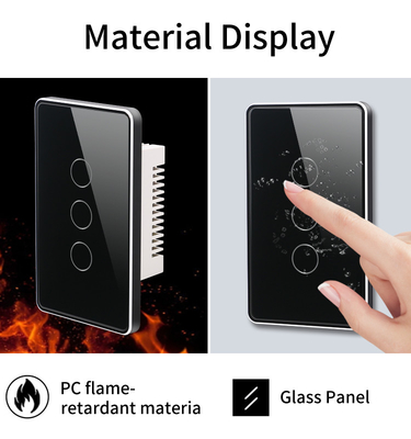 Glomarket Tuya Smart Switch Wifi US Электрический настенный переключатель Google Home Alexa Light Lamp Touch Switch Управление приложением