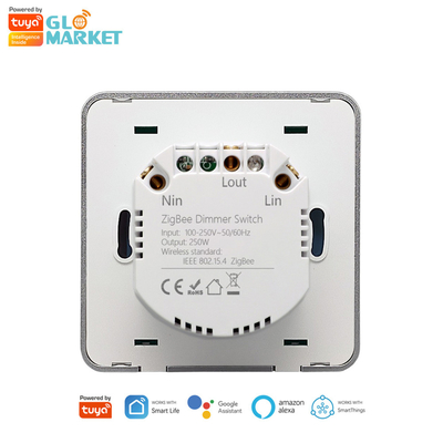 Glomarket Smart Home Dimmer Switch Tuya Zigbee Голосовое управление Кнопка затемнения регулировать яркость с цифровым дисплеем
