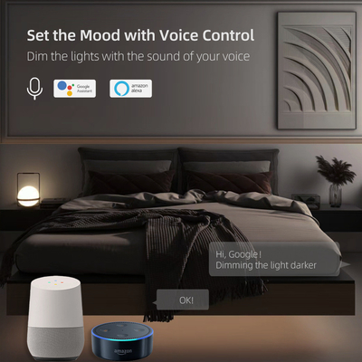 Glomarket Smart Home Dimmer Switch Tuya Zigbee Голосовое управление Кнопка затемнения регулировать яркость с цифровым дисплеем