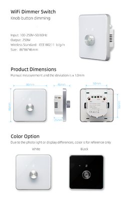 Glomarket Smart Home Dimmer Switch Tuya Zigbee Голосовое управление Кнопка затемнения регулировать яркость с цифровым дисплеем