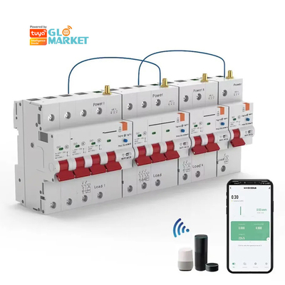 Glomarket Wifi выключатель смарт-ключа Tuya Smart 1p 2p 3p 4p Система умного дома Электрическая схема 4P MCB умный выключатель