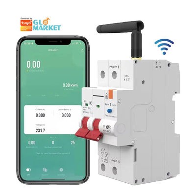 Glomarket Wifi выключатель смарт-ключа Tuya Smart 1p 2p 3p 4p Система умного дома Электрическая схема 4P MCB умный выключатель