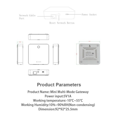 Glomarket Tuya Wifi Zigbee 3.0 Весь дом Домашнее соединение Центральное управление Мобильный телефон Приложение Удаленное управление Умный проводный шлюз