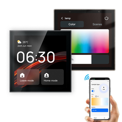 Glomarket Tuya Smart 4-дюймовый многофункциональный сенсорный экран панель управления Alexa Voice Zigbee Центральное управление